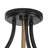 3-Light 14.2 in. Modern Transitional Black Semi-Flush Mount Light, Gold Ceiling Light for Foyer, Kitchen, Bedroom