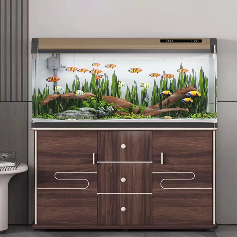 Aquarium moderne en bois manufacturé 50 à 59 gallons Eco