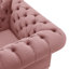 Fauteuil Chesterfield 39 po en velours gris et doré-115802624