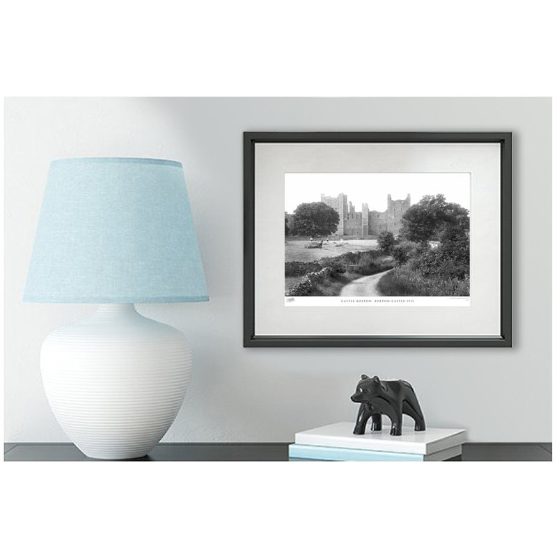 Castle Bolton, Bolton Castle 1911 - Single Picture Frame Print, 45cm H x 60cm W x 2.3cm D