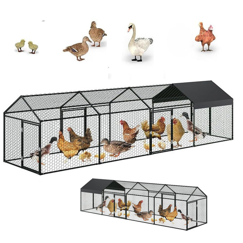 Walk In Chicken Run, 100cm H x 100cm W x 400cm D
