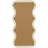 Brown Wood Abstract Wavy Room Wall Mirror with Dimensional Carved Frame