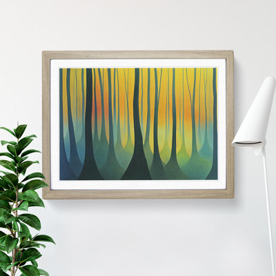 Spring Forest Abstract Vol.3 - Framed Print