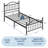 Metal Bed Frame with Vintage Headboard and Footboard, Heavy Duty Iron Platform Bed-614130739