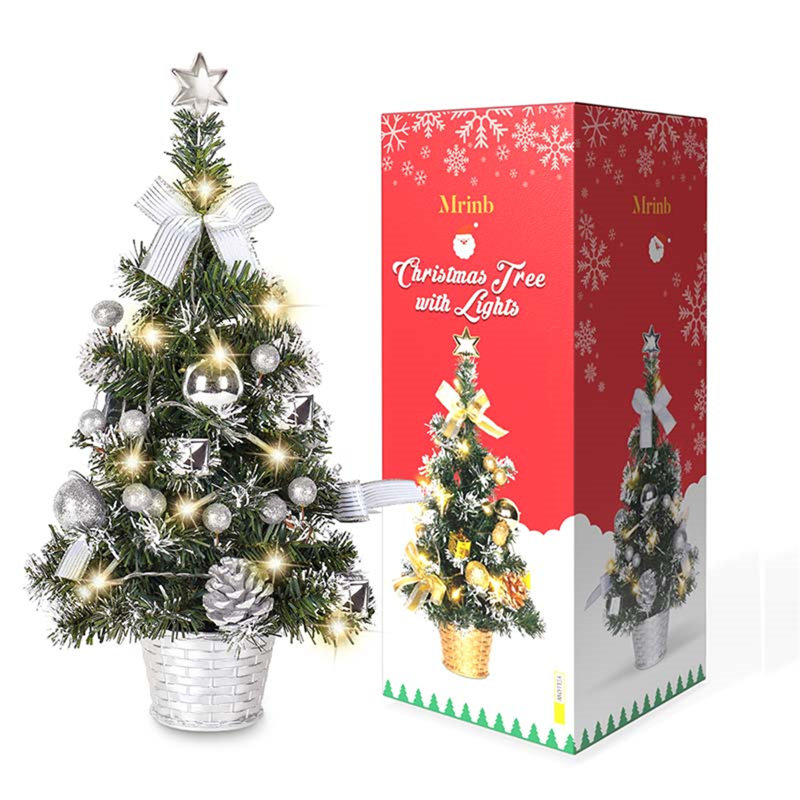Mini arbre de Noël de table 15,74 ", Argent