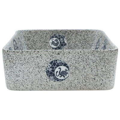 Bay Isle Home Alicha 46mm L x 35.5mm W Grey Ceramic Rectangular Sink