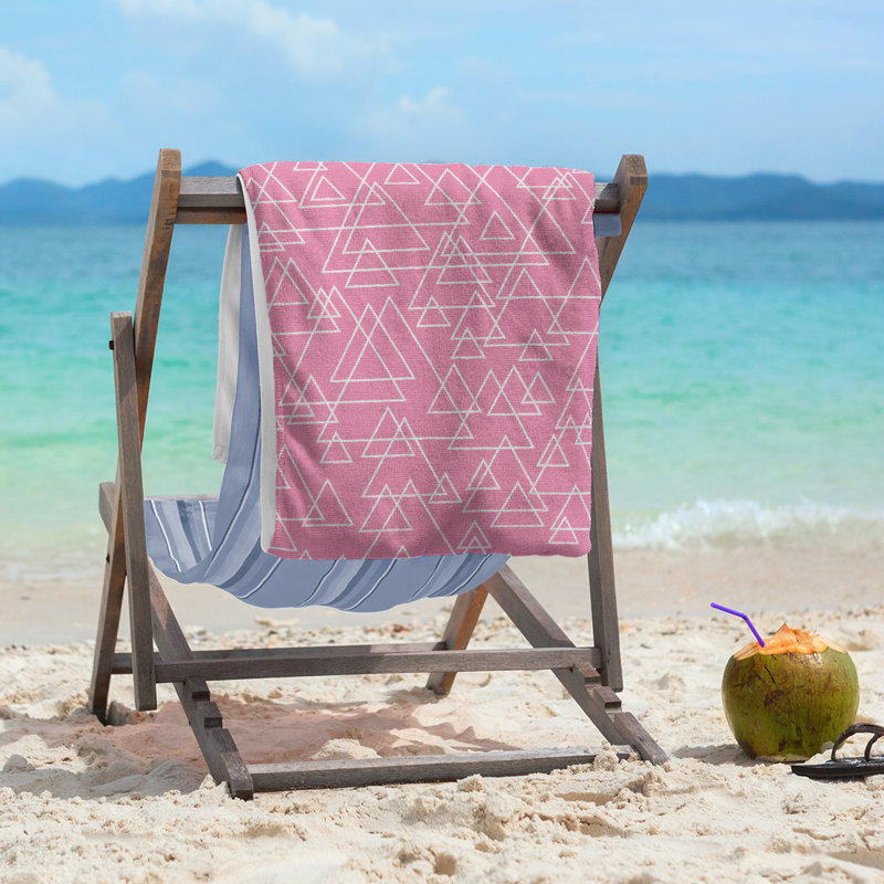 Serviette de plage Katelyn Elizabeth, Rose