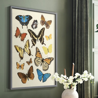 «Collived Flutter II», reproduction encadrée - bois massif
