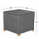 Wicker Side Table With Storage