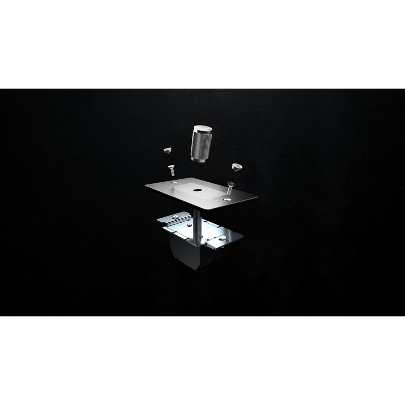 1G Dimmer / Logo, 1 Gang, Steel