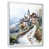 White Floater Framed
