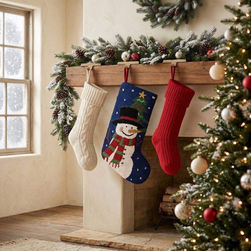 Chaussette de Noël Snowman