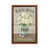 Toile avec cadre en bois brun