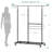 Raschid Metal Adjustable Rolling Industrial Pipe Clothing Rack-910464584