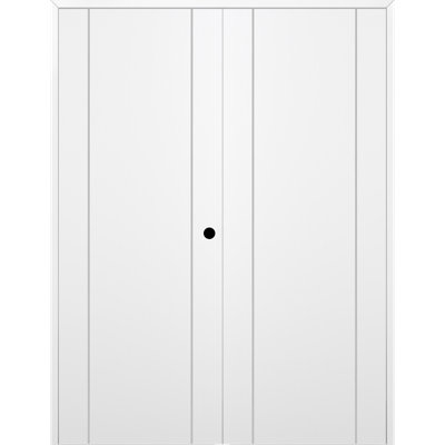 Belldinni Palladio 2U 80 in. H Left Handing Prehung Door with Hinges