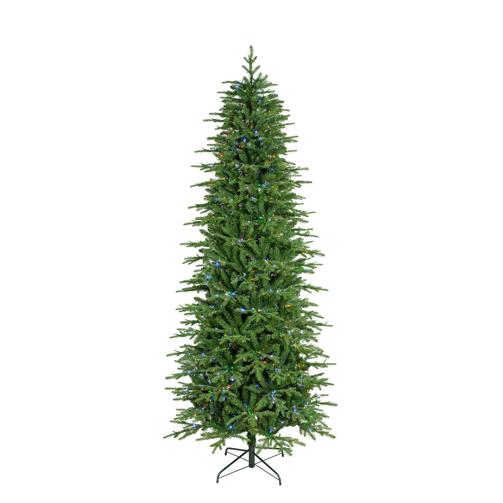 Slim Pre-Lit Fir Christmas Tree, 9' H