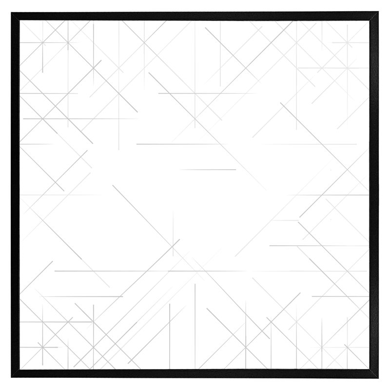 Single Picture Frame Print, Black, 41cm H x 41cm W x 4cm D