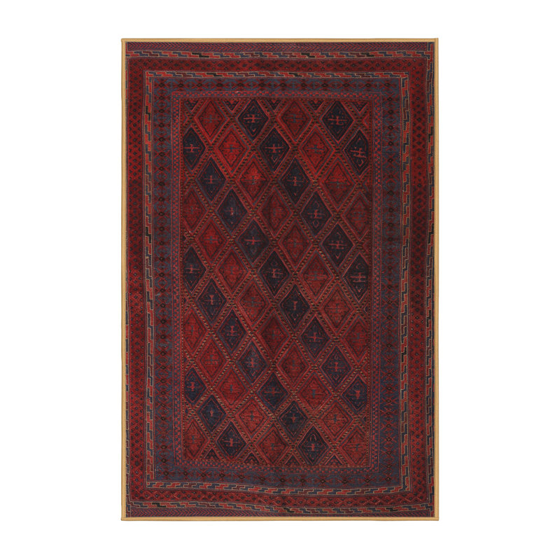 Tapis brun Southwestern, Rectangle 5 pi x 7 pi
