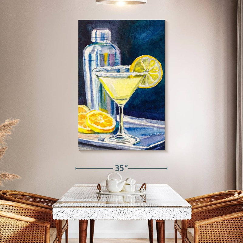 Yarlin Lemon Martini, 51" H x 34" W