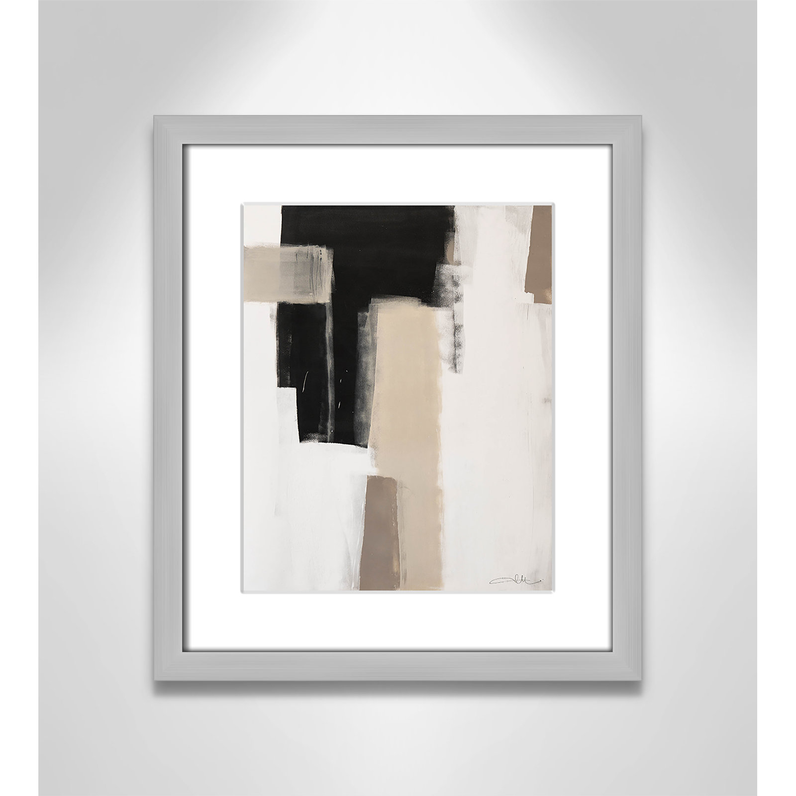 Giverny Earth Scapes I Print, Yes, Silver Single Picture Frame, 15" H x 13" W x 1.25" D