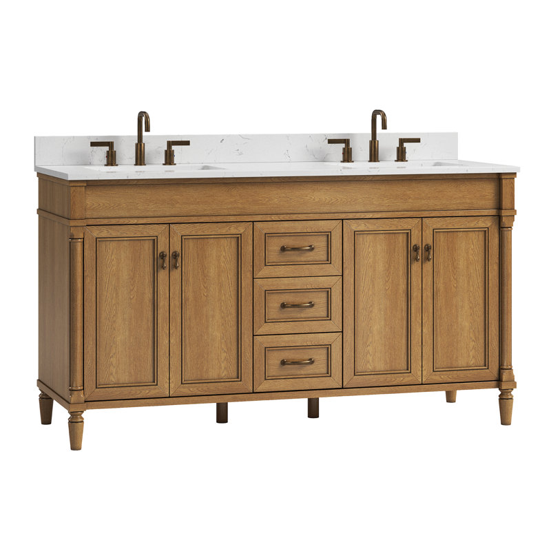 Arvie Arezzo 48" Freestanding Single Bathroom Vanity With Undermount Sink And Engineered Stone Top, 60"