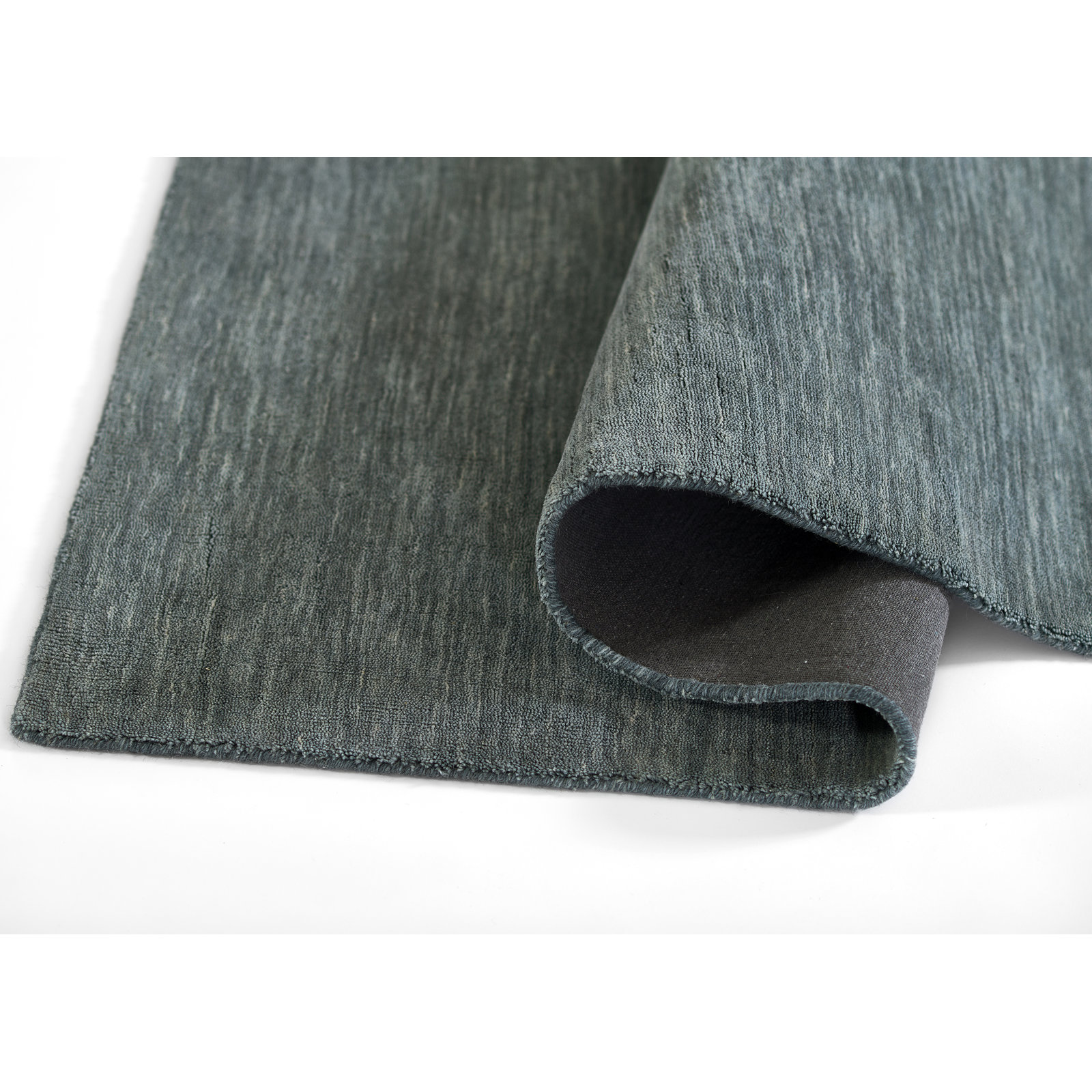 Althena Wool Blue Rug, Runner 2'3" x 8'
