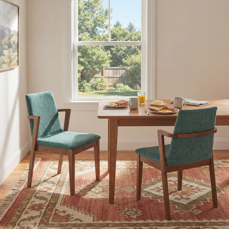 Ensemble de 2 chaises de salle à manger de style Mid-Century moderne