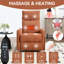 Fauteuil inclinable manuel berçant et pivotant à massage thermique pour le salon-1137290636