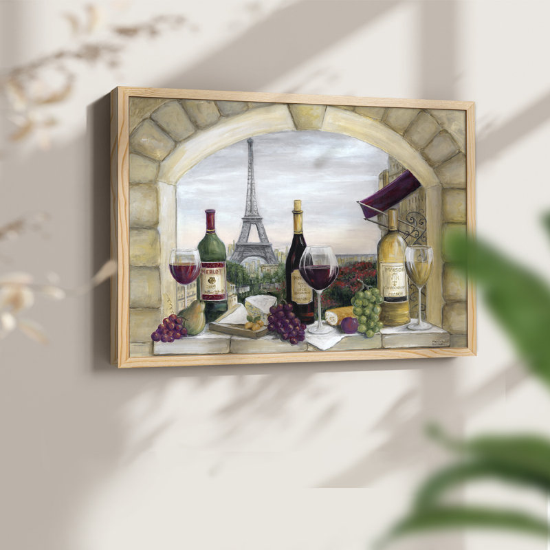 Paris Delight -Framed Print - Restickable, Natural, 16" H x 20" W