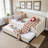 Velvet Upholstered Daybed with Trundle, Twin Size-159338146