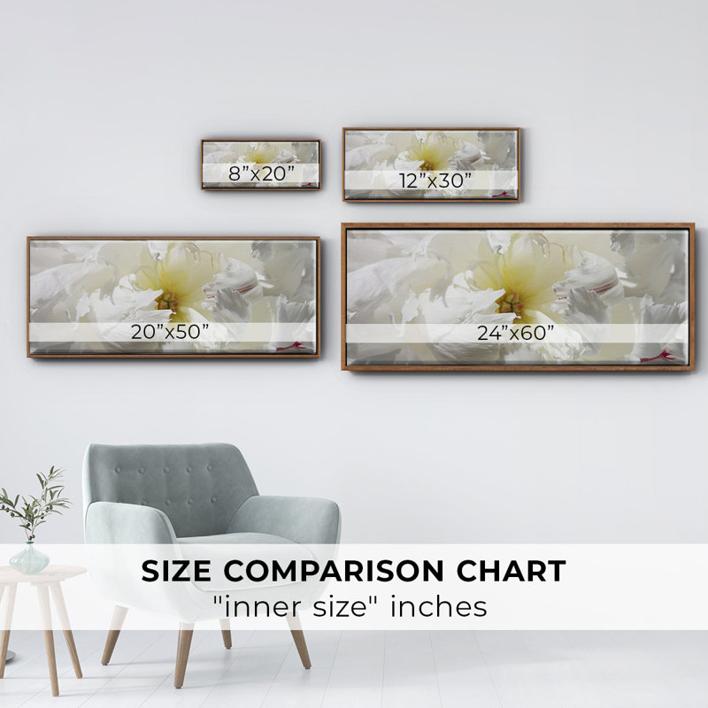 Breathless II- Framed Canvas, 20" H x 50" W