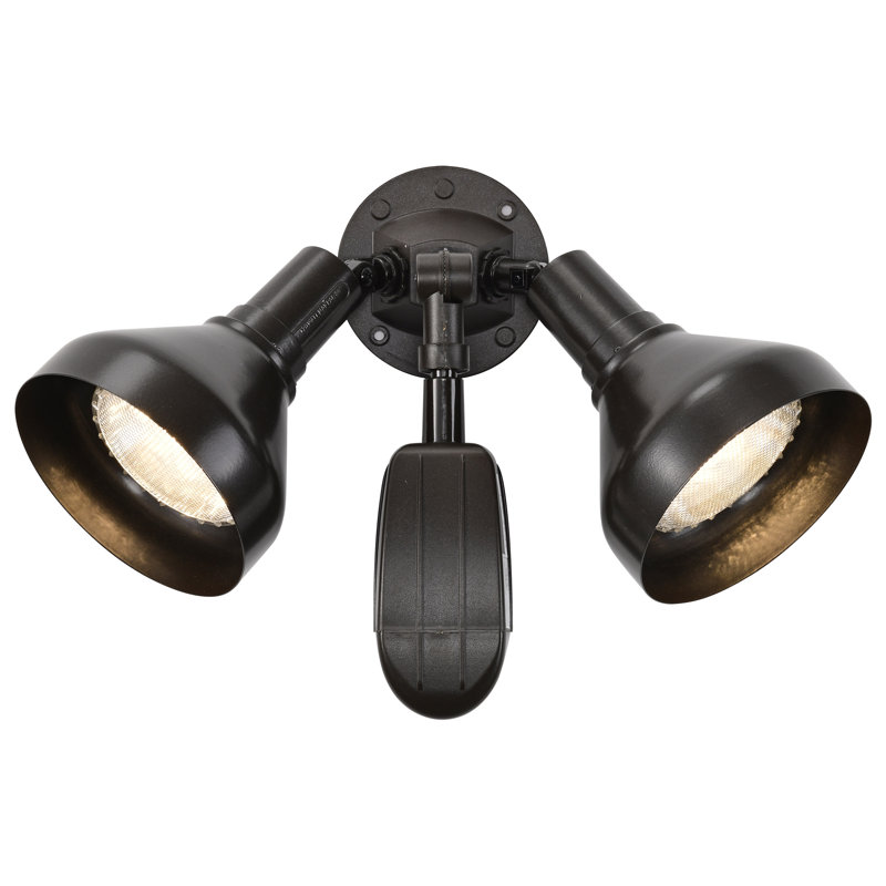 Burkinshaw 150-Watt Outdoor Security Flood Light with Motion Sensor, Bronze