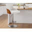 Bar Stools Set Of 4, Upholstered Swivel Barstools, Adjustable Counter Height With Armrest-1169040783