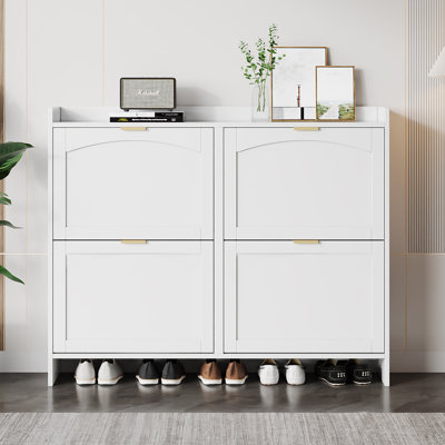 16 Pair Flip Down Shoe Storage