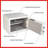 Stalwart Fingerprint Biometric Safe Lockbox, White