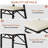 Ailse Folding Dining Chair Set Of 6, Upholstered PU Leather Dining Room Chairs, 6-Piece Faux Leather Parsons Chairs, Space-Saving Foldable Kitchen Armless Side Chair with Metal Frame, 300 lbs Capacity, For Dining Room, Living Room, Kitchen and Restaurant-315837848