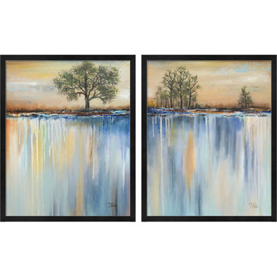 " Paysage I & II " by Patricia Pinto 2 - Pieces