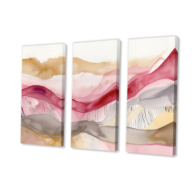 «Connaissances des rêves», reproduction d'harmonie sur toile, 3 pièces, H 28 po x l 36 po x P 1 po