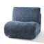 Fauteuil d'appoint pivotant rembourré avec dossier amovible Caleb-1152682345