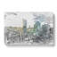 Skyline of Warsaw in Poland in Abstract - Wrapped Canvas Drawing - Wrapped Canvas-55337455