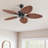 50" 5-Tropical Palm Leaf  outdoor Ceiling Fans With Remote And not Lights-1696442011