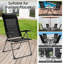 2 chaises de patio pliantes portatives avec appuis-tête réglables 2 pièces