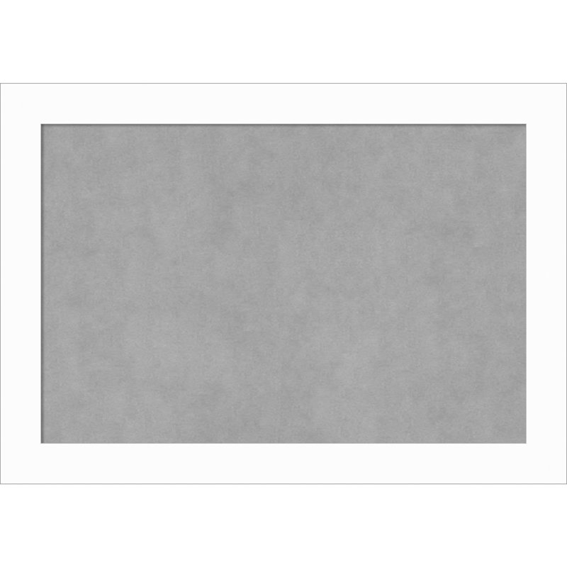Tableau magnétique de base blanc à cadre étroit, H 19 po x l 27 po