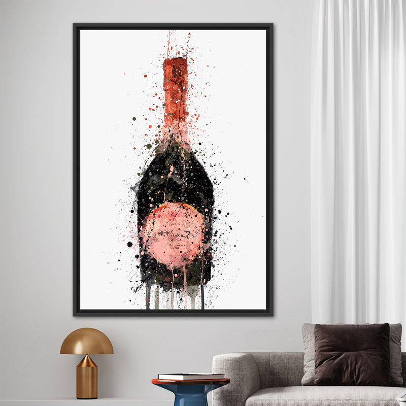Print on Canvas, Black Floater Framed, 25 cm H x 35 cm W