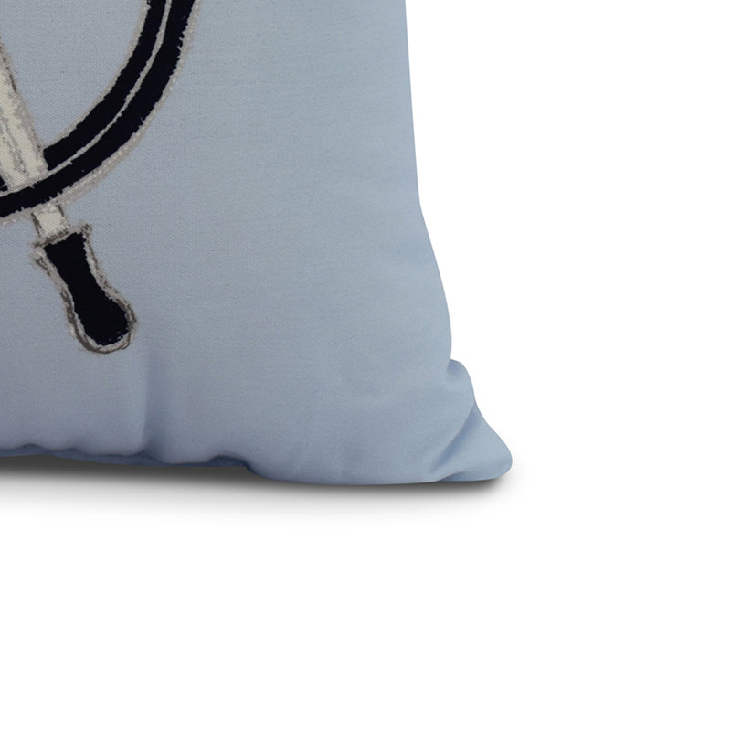 Housse et insert de coussin carré Nantucket, Bleu, 18 po x 18 po