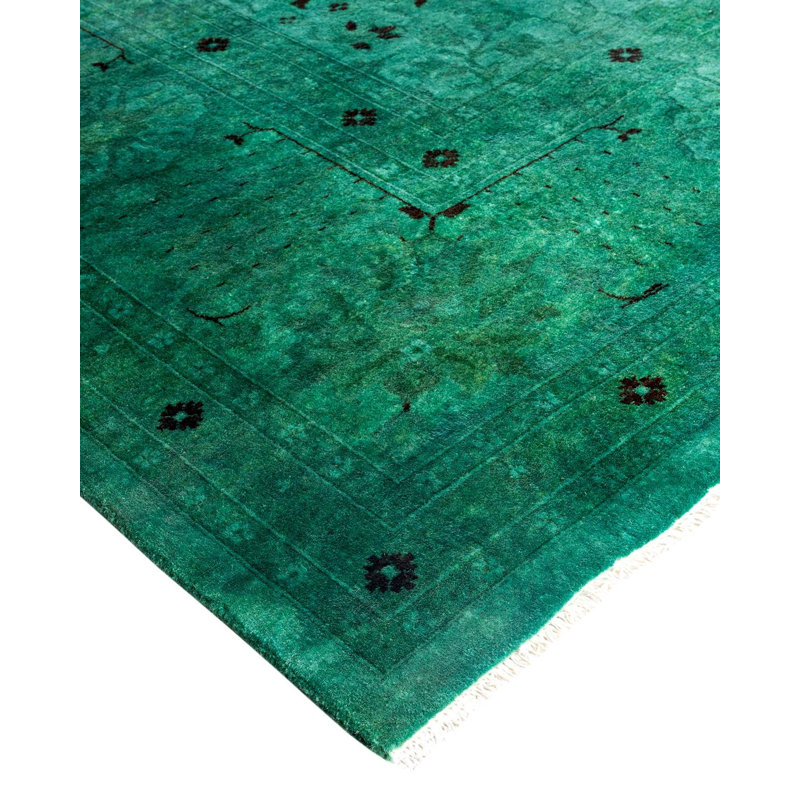 Overyed One-of-a-Kind Rectangle 9'2" X 12'6" Hand Knotted Area Rug