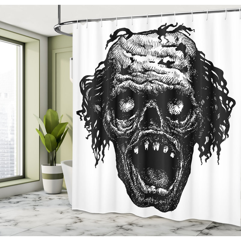 Shower Curtain Set + Hooks, 70" H x 69" W