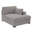 Chaise longue surdimensionnée en velours côtelé gris clair avec accoudoirs et coussins décoratifs Bentura-1650880635-1650880628