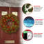 The Holiday Aisle® 24in. Valley Pine Wreath with Battery Operated Warm White LED Lights
