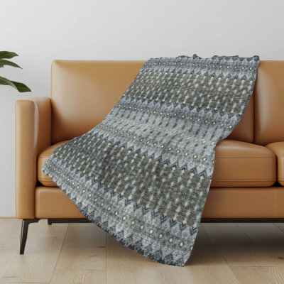 Addison Machine Washable Sherpa Tribal Throw Blanket